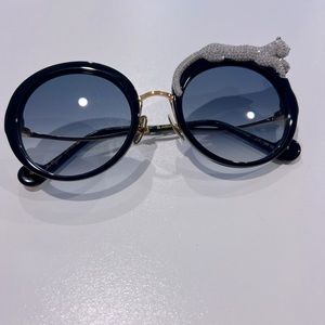 Anna Karin Karlsson Black Ice Christal Sun Glasses